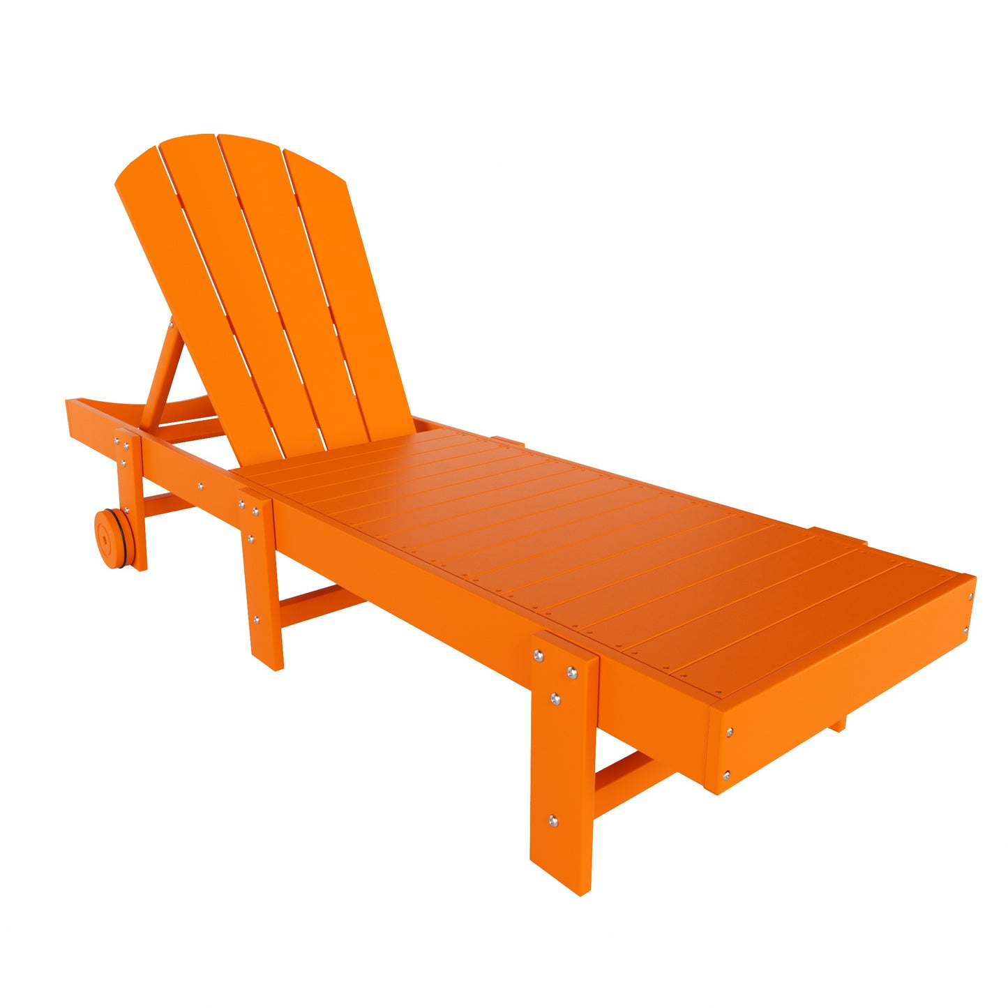 Chatham All-Weather Outdoor Adirondack Reclining Sun Lounger With Wheels