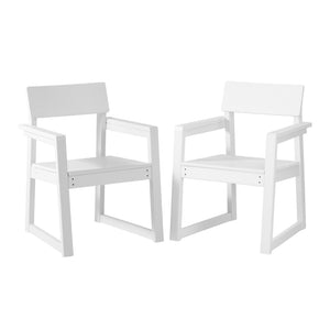 Palmetto Outdoor Dining Arm Chair (Set of 2)