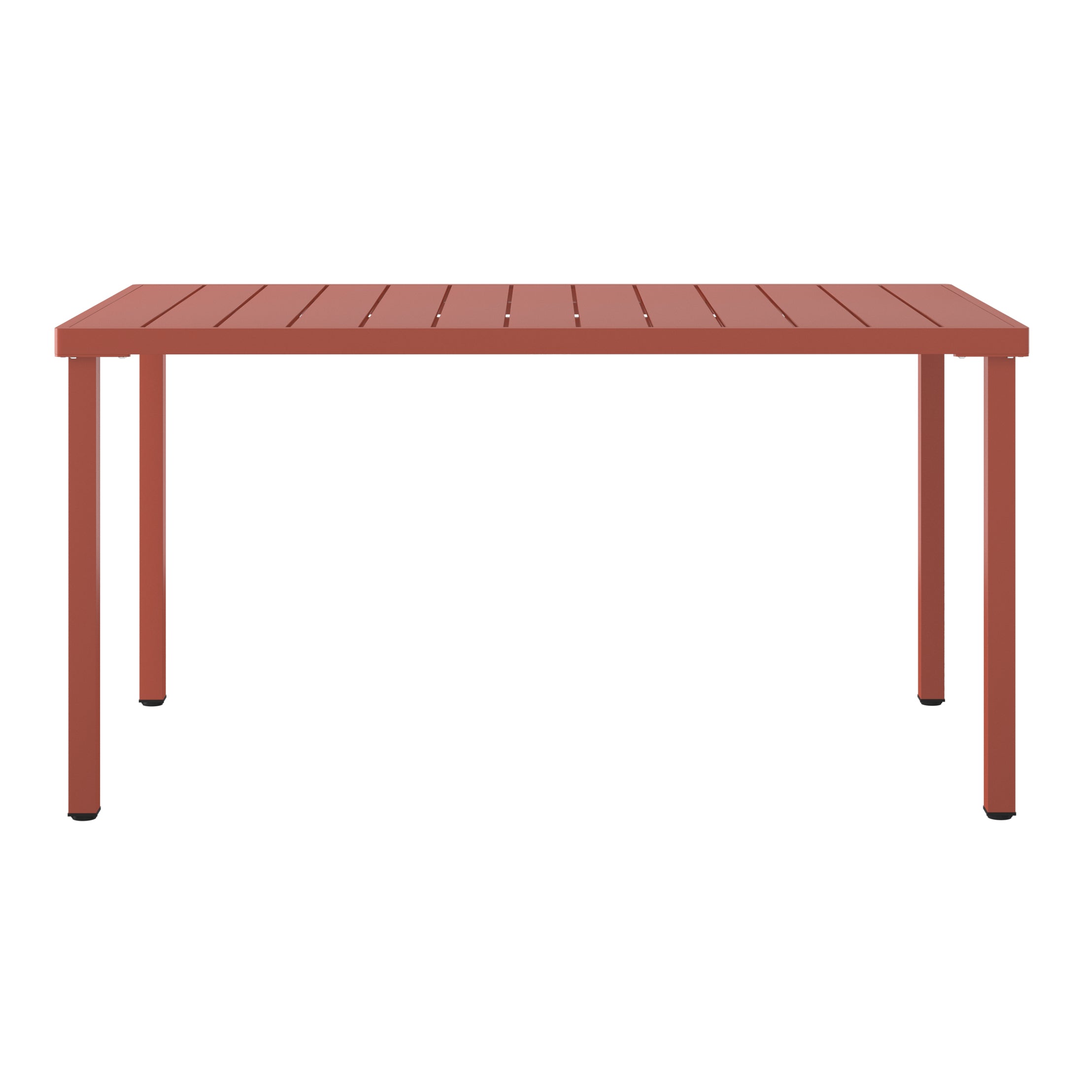 Polyform 59" x 35.4" Steel Rectangular Dining Table