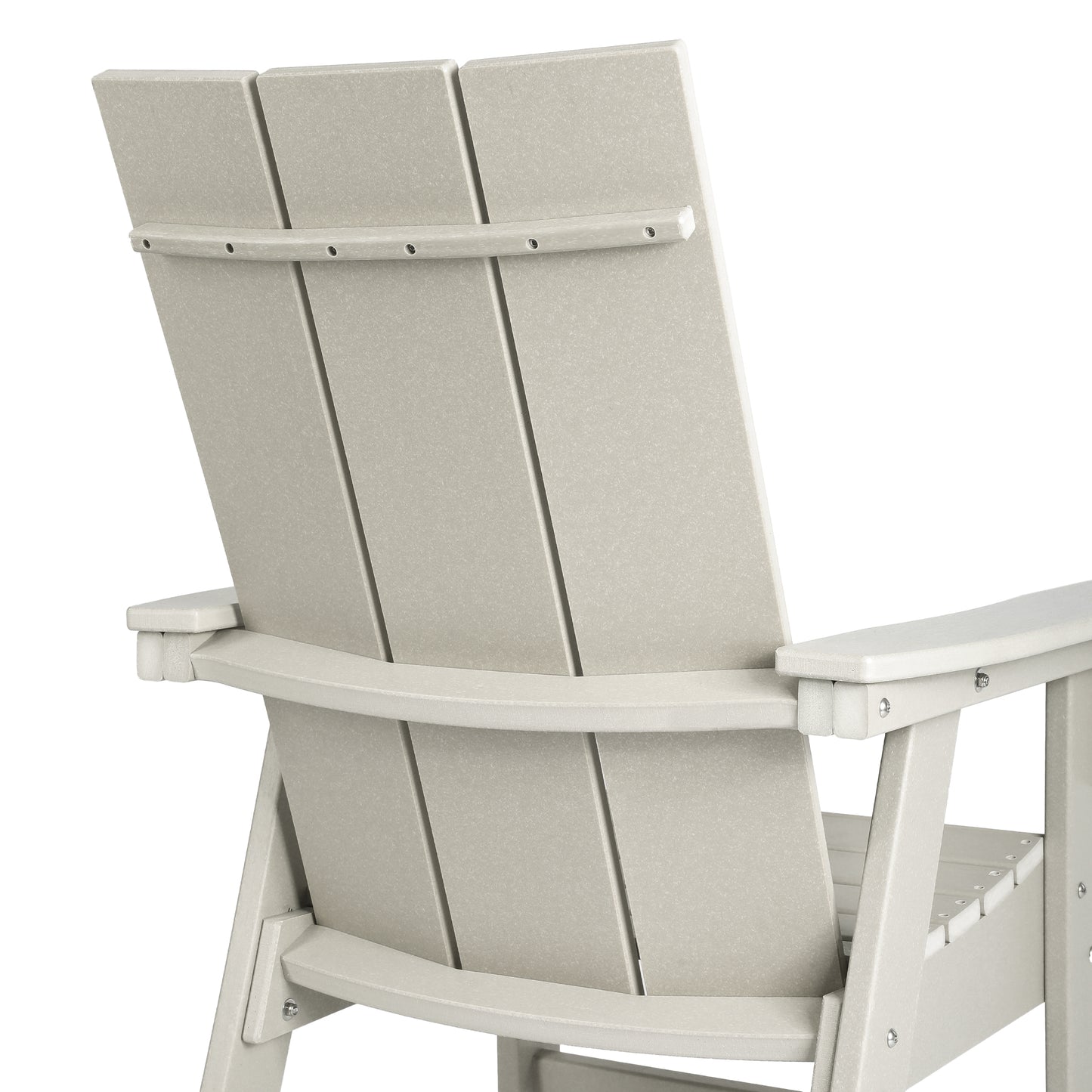 Malibu Modern All-Weather Outdoor Contoured Adirondack Dining Chair