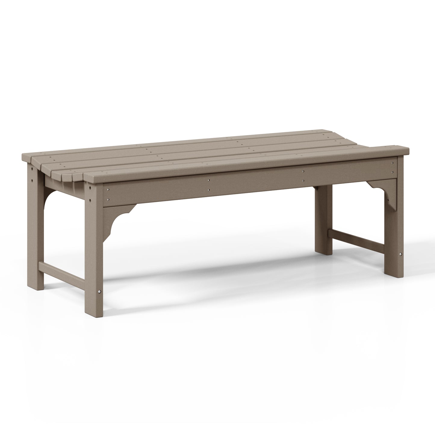 Concord All-Weather Outdoor Garden Backless Bench (46" Wide)