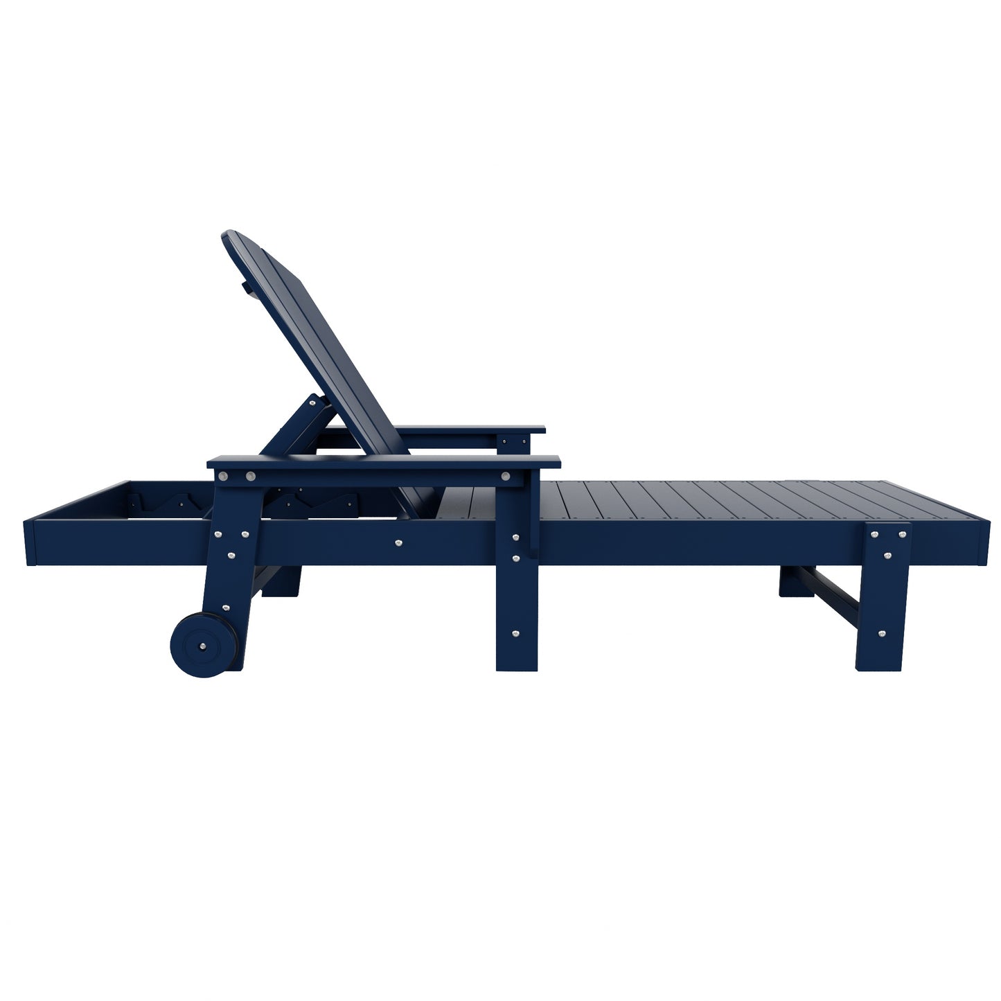 Chatham All-Weather Outdoor Adirondack Reclining Sun Lounger With Arms Rests & Wheels