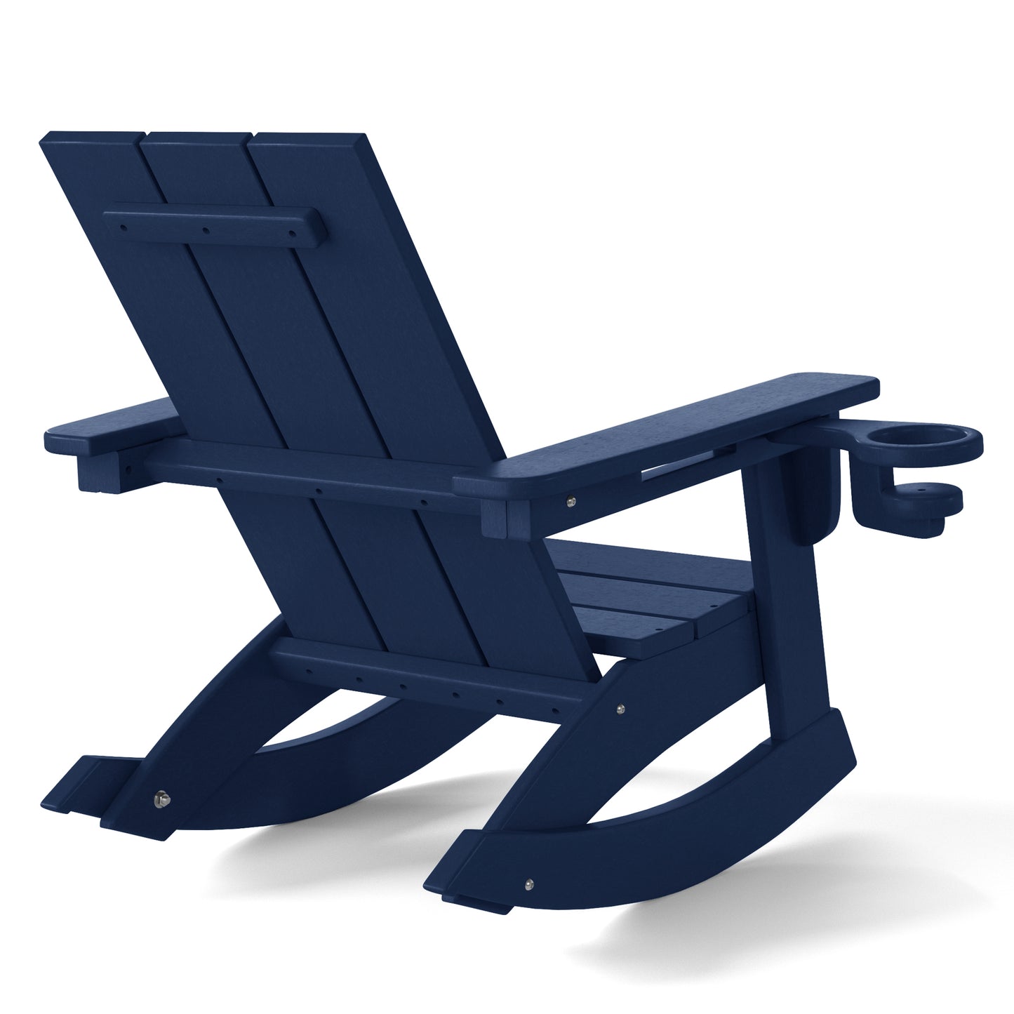 Tiny Terraces Kids Modern Adirondack Rocking Chair with Cup Holder (Set of 2)