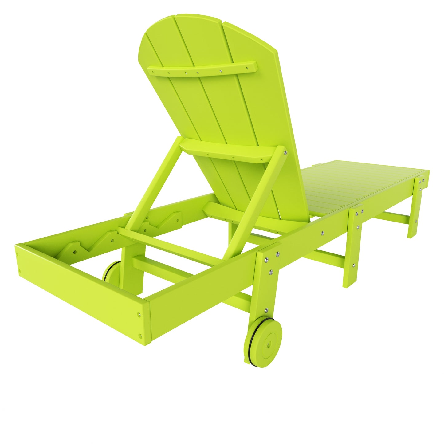 Chatham All-Weather Outdoor Adirondack Reclining Sun Lounger With Wheels