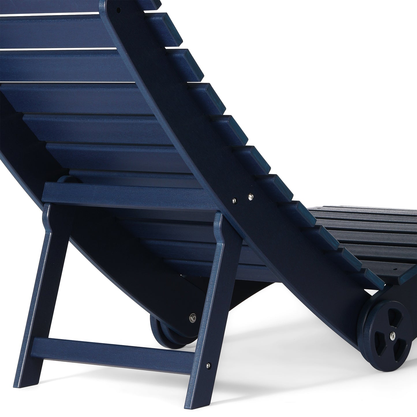 Key West Folding Pool Lounge Chair with Wheels
