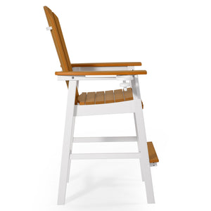 Heritage Ridge Adirondack Bar Chair With Cup Holder