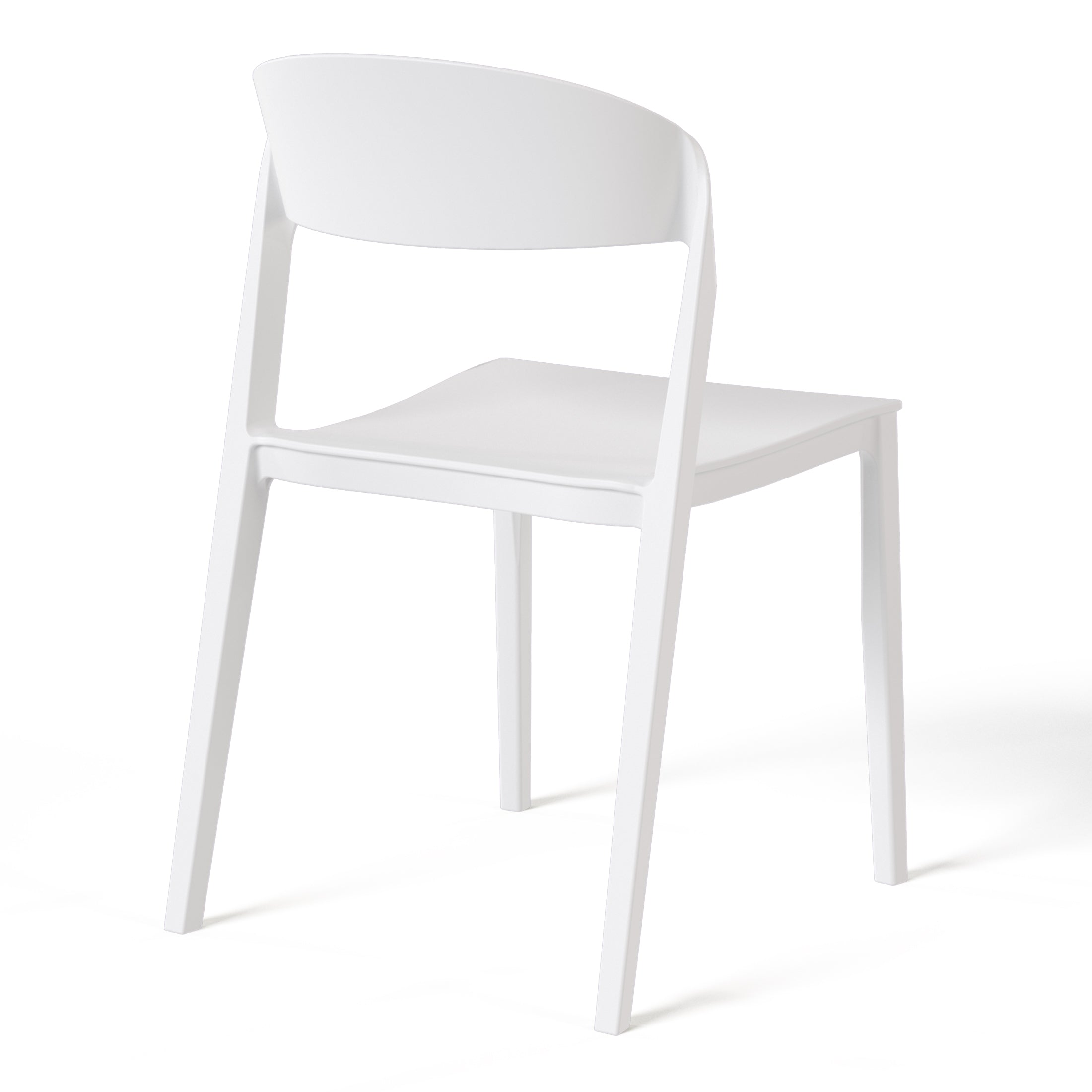 Patio Stacking Dining Side Chair (Set of 2)