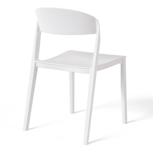 Patio Stacking Dining Side Chair (Set of 2)
