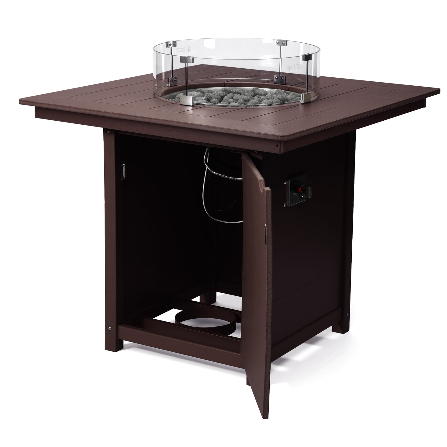 Sedona Square 42" Counter Fire Pit Table