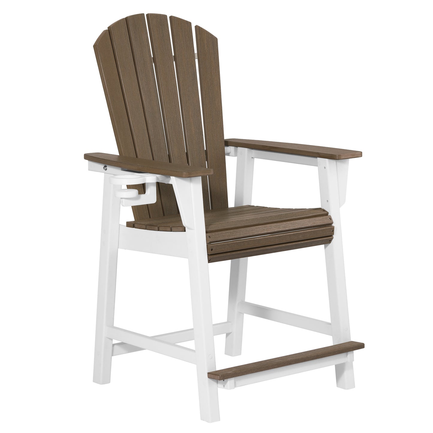 Heritage Ridge Adirondack Counter Height Chair With Cup Holder