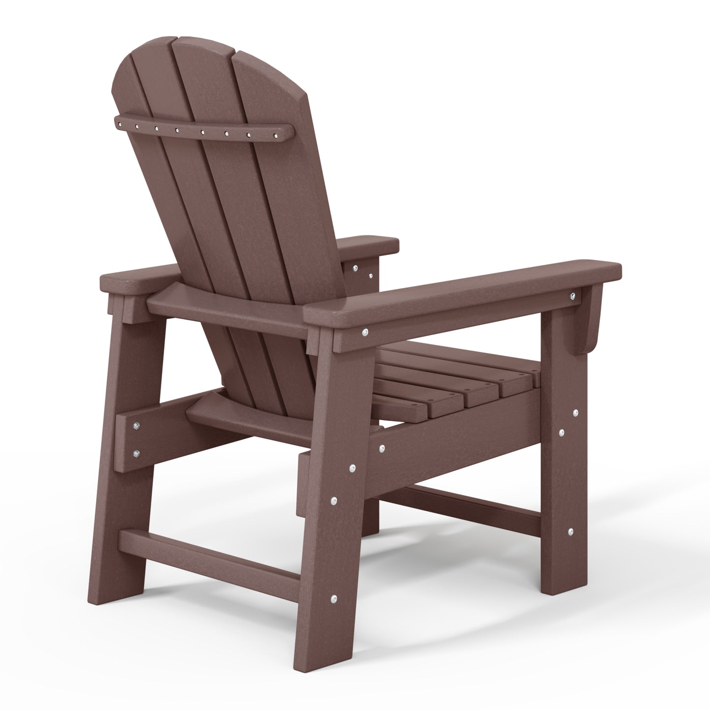 Tiny Terraces Kids' All-Weather Outdoor Poly Adirondack Chair