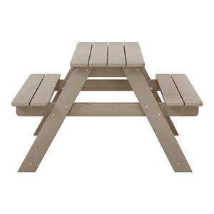 Tiny Terraces Kids' All-Weather Outdoor Picnic Table