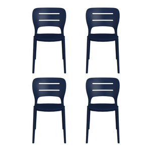Patio Stacking Dining Side Chair (Set of 4)