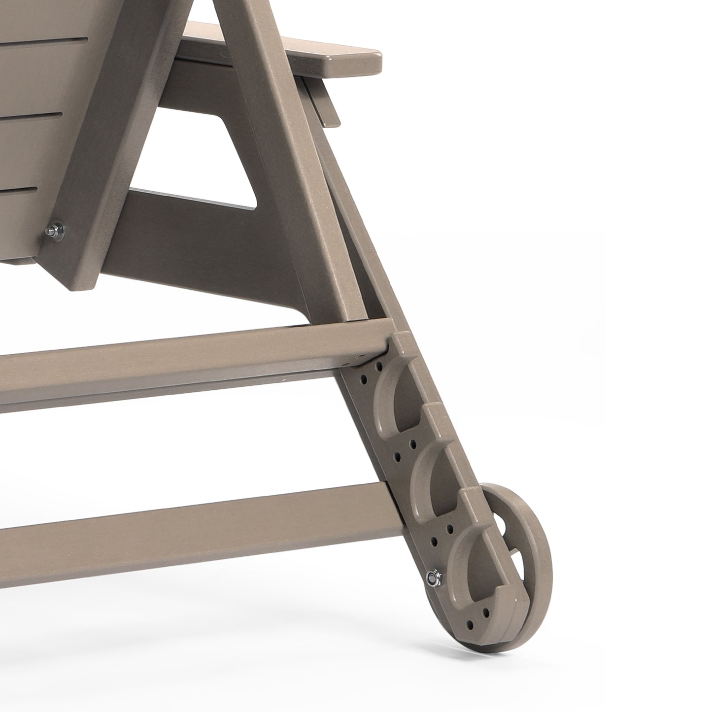 Santa Barbara Reclining Chaise Lounge with Cup Holder and Wheels