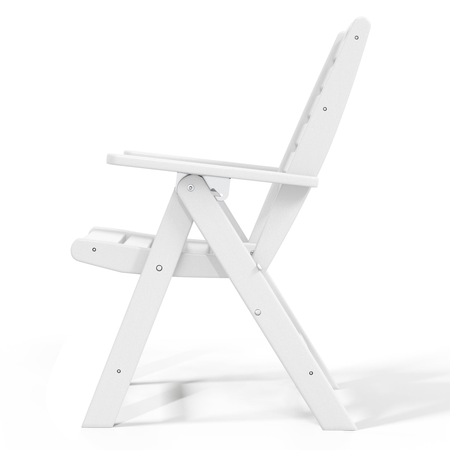 Aarhus All-Weather Outdoor Patio Folding Tall Back Dining Chair (38" High)