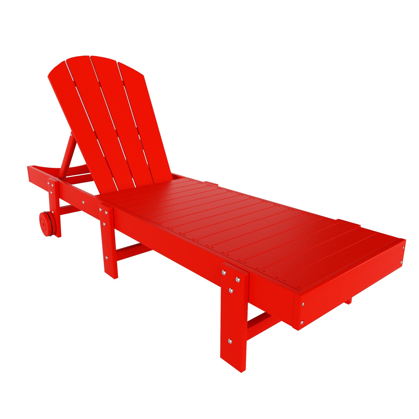 Chatham All-Weather Outdoor Adirondack Reclining Sun Lounger With Wheels