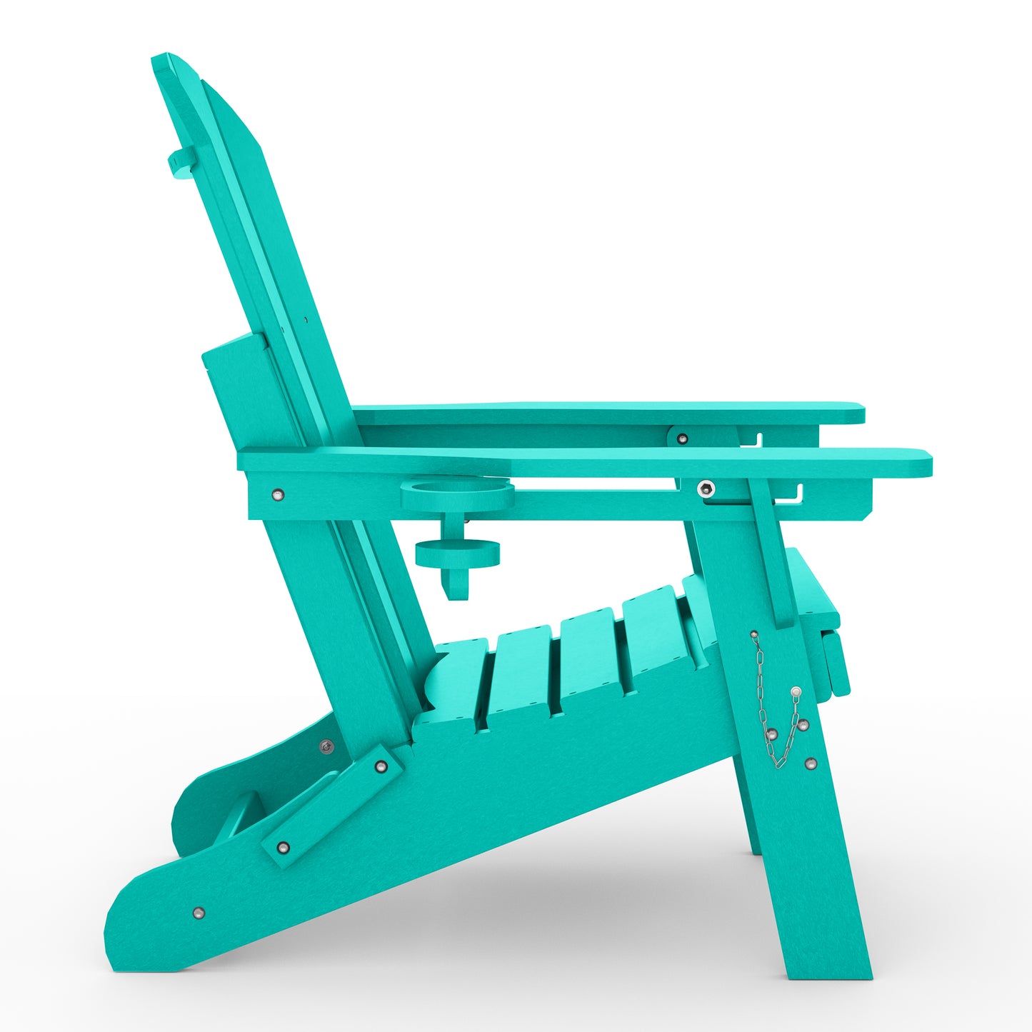 Chatham Folding Adjustable Adirondack Chair with Cup Holder and Hideaway Ottoman