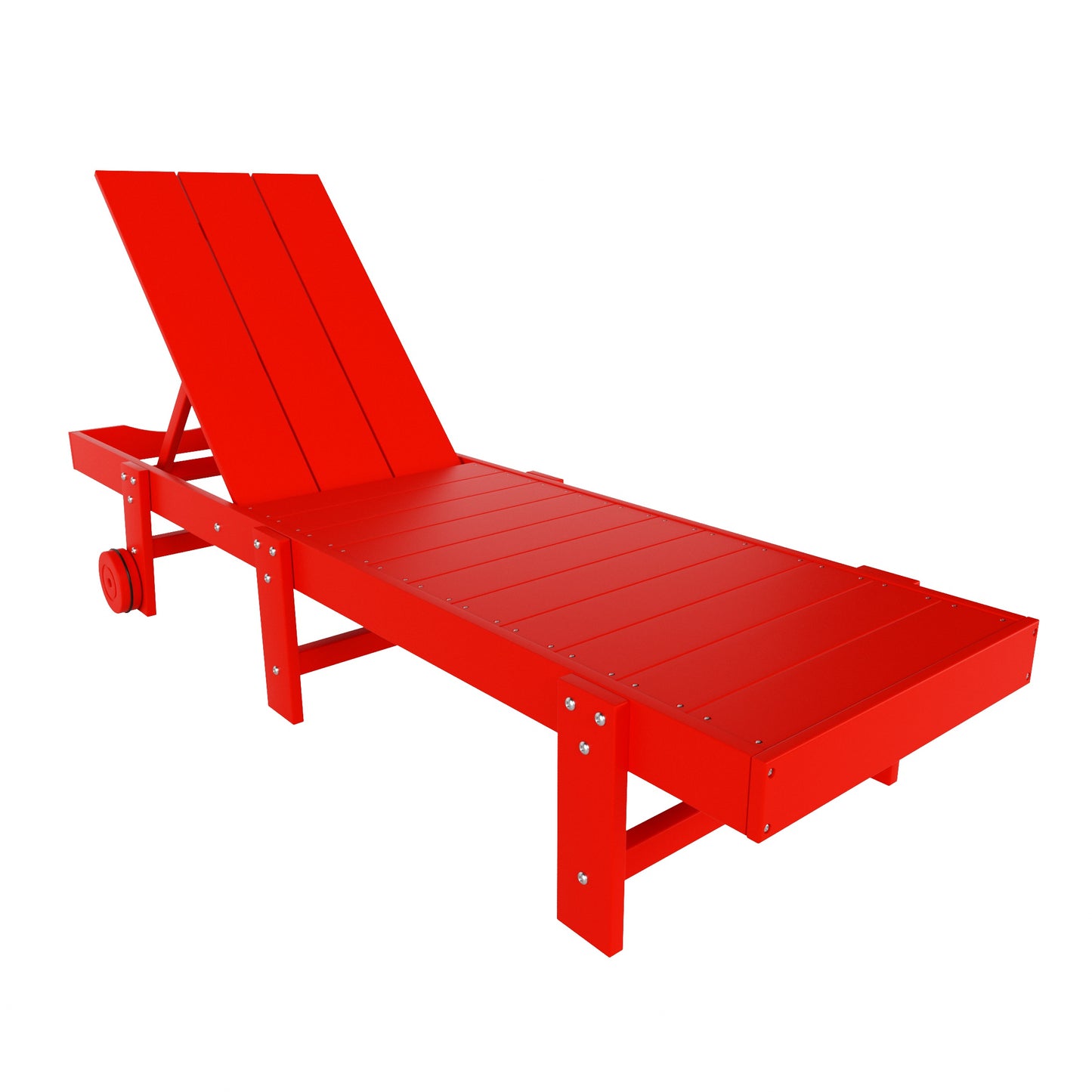 Malibu Modern All-Weather Outdoor Reclining Sun Lounger With Wheels
