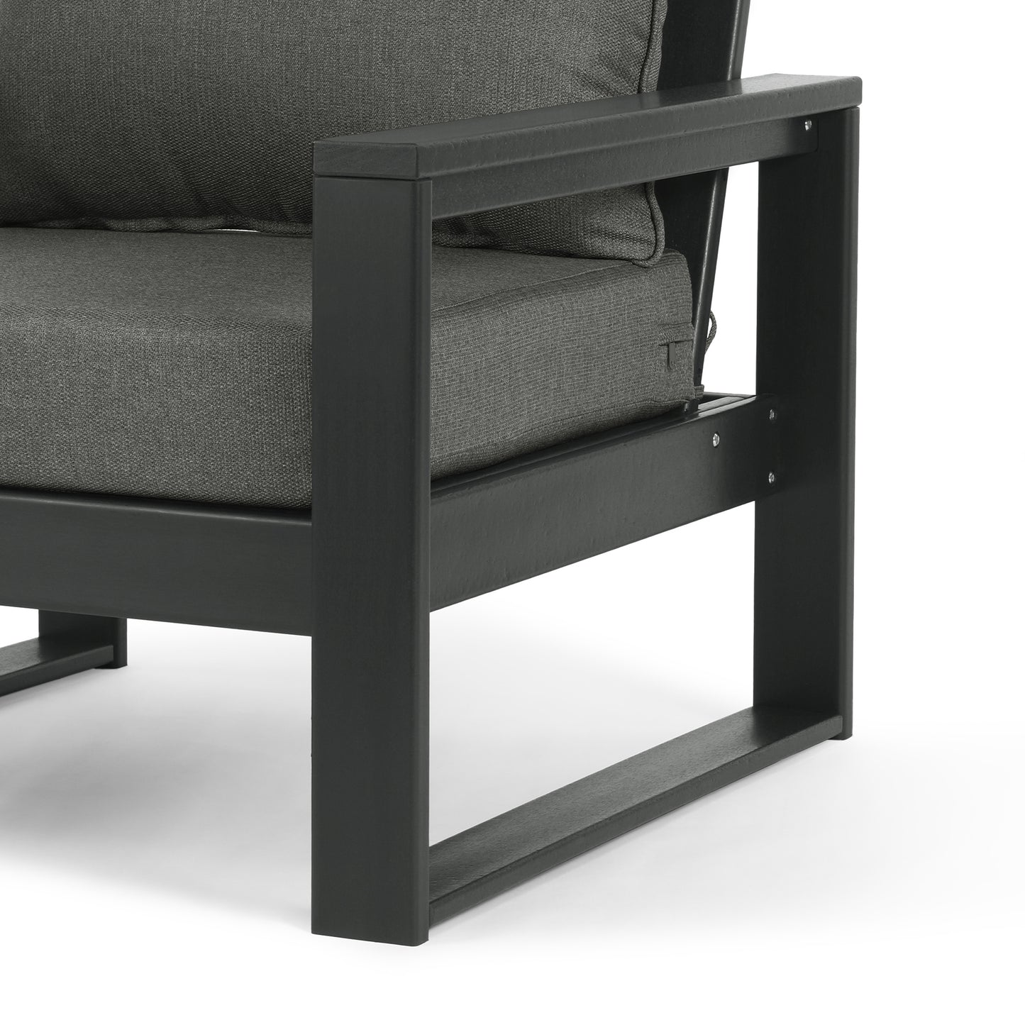 Signature All-Weather Outdoor Modular Patio Deep Seating Left Arm Chair (Left Arm Sectional Seat)