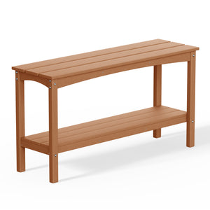 Tuscany All-Weather Outdoor Two Shelf Patio Bar Console Table (55" Wide)