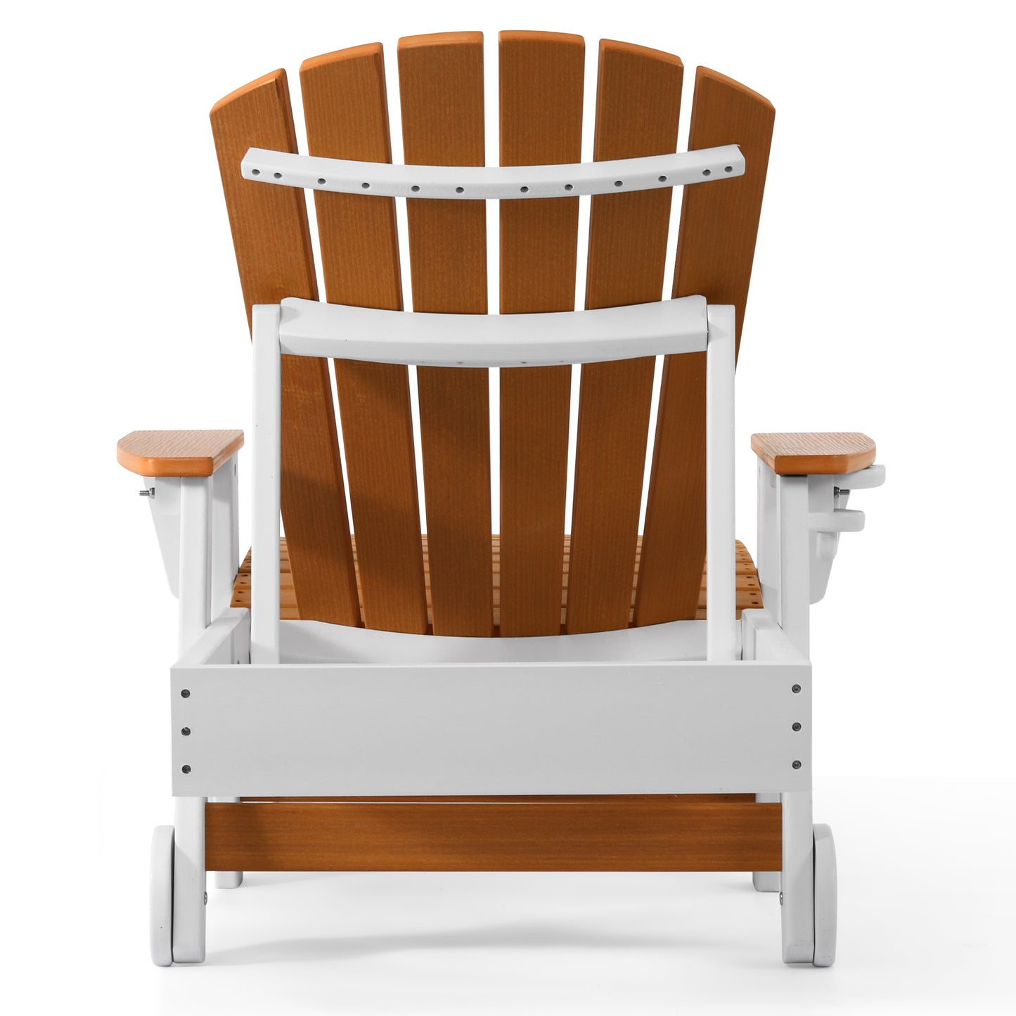 Heritage Ridge Adirondack Chaise Lounge with Arms and Wheels With Cup Holder