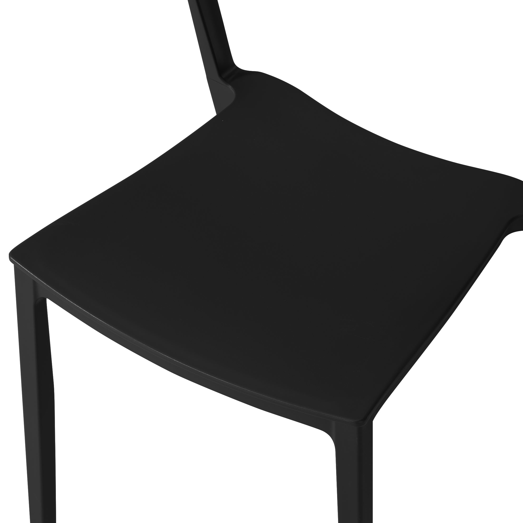 Patio Stacking Dining Side Chair (Set of 2)