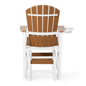 Adirondack Counter Glider With Cup Holder