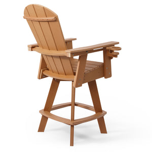 Chatham Adirondack Swivel Bar Chair with Cup Holder