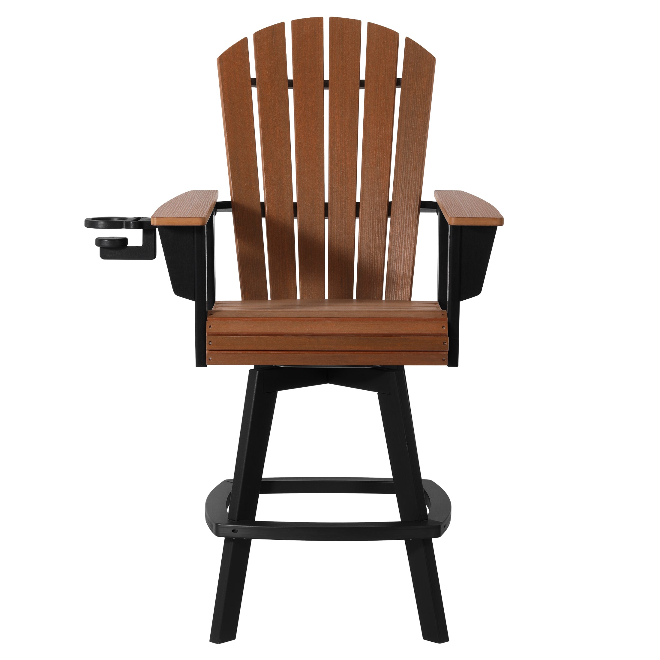 Heritage Ridge Adirondack Swivel Bar Chair With Cup Holder