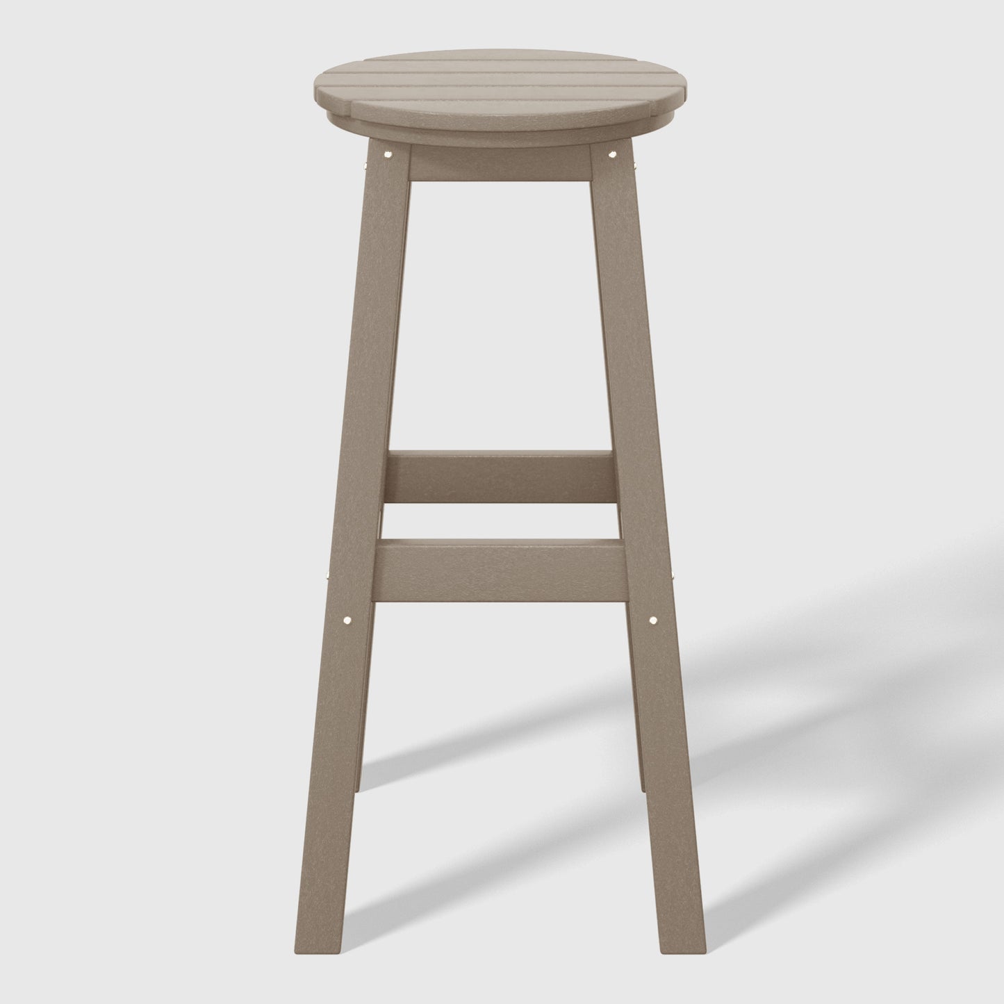 Stockholm All-Weather Outdoor Round Bar Stool (29" Height)