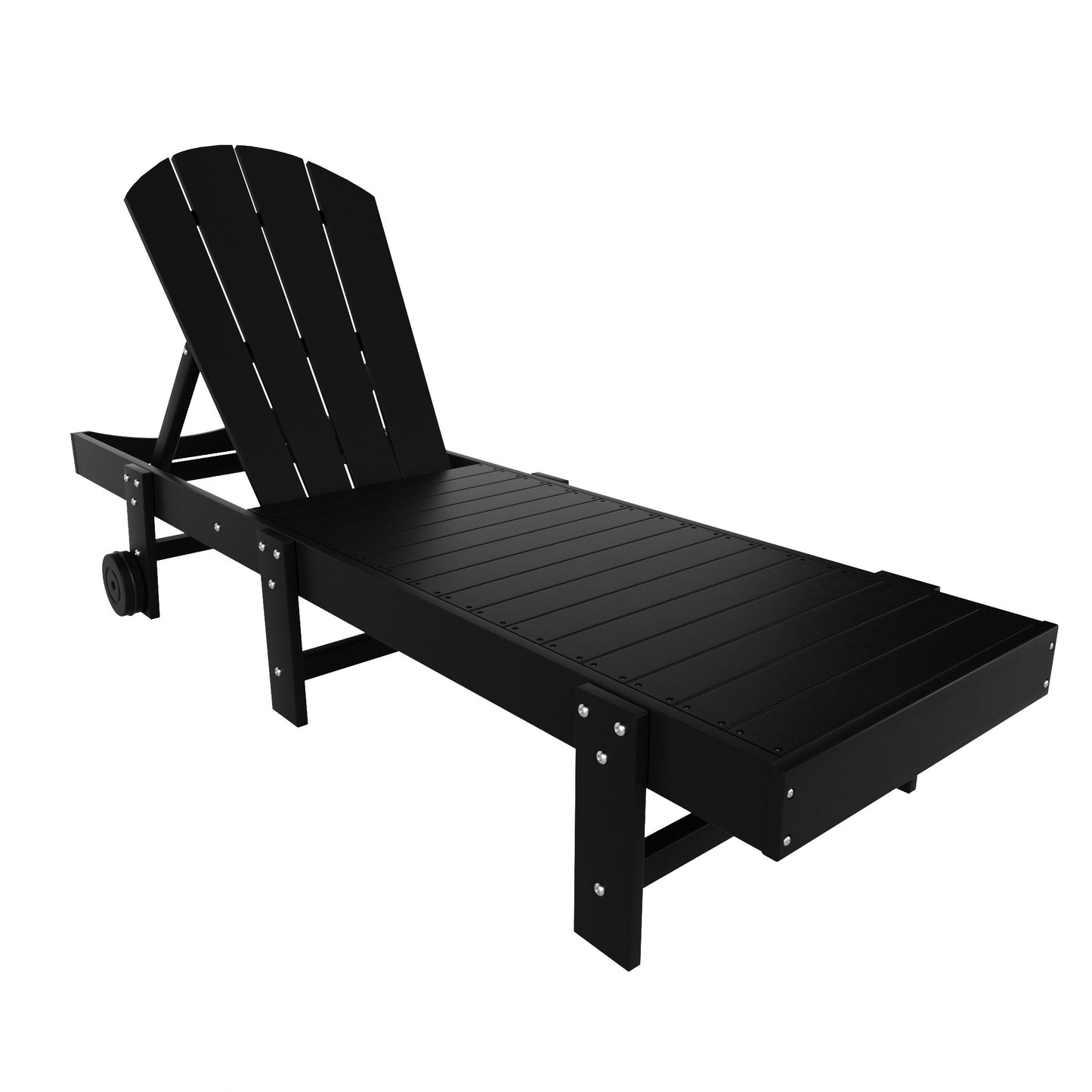 Chatham All-Weather Outdoor Adirondack Reclining Sun Lounger With Wheels