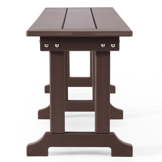 Tuscany All-Weather Outdoor 65" Trestle Dining Bench