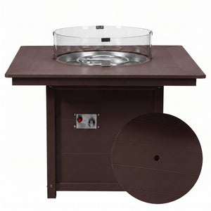Sedona Square 42" Dining Fire Pit Table