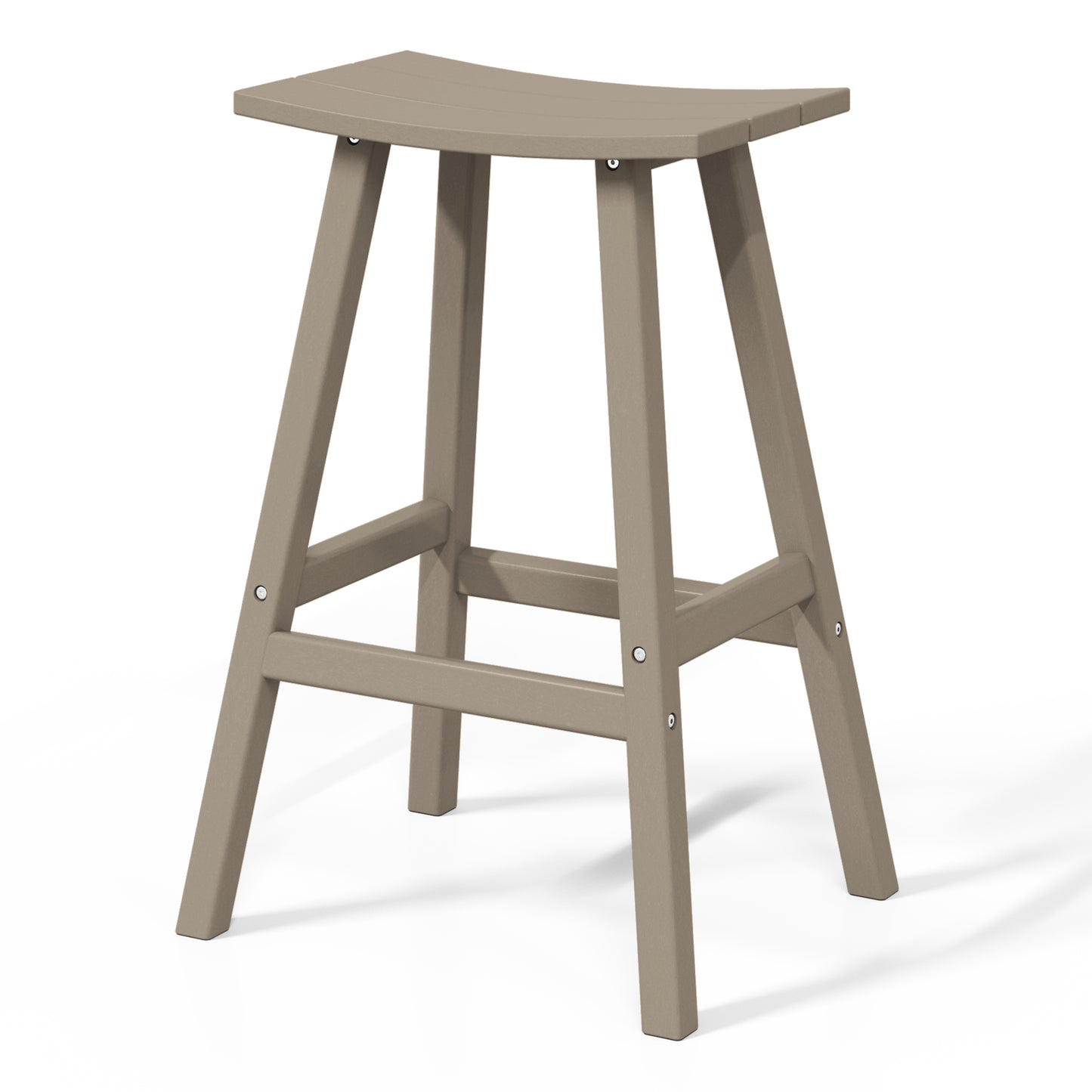 Stockholm All-Weather Outdoor Saddle Bar Stool (29" Height)