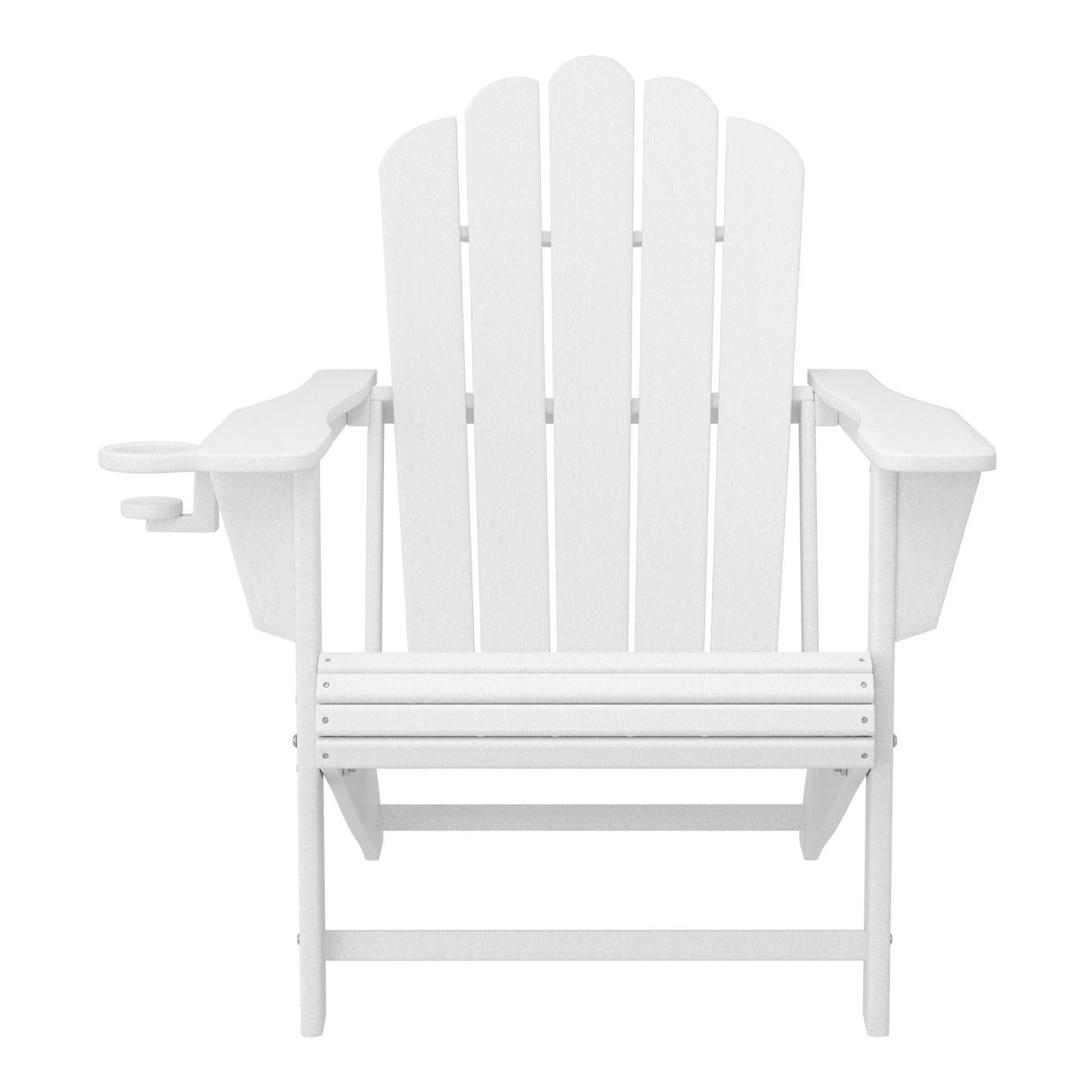 Tahoe All-Weather Outdoor Poly Adirondack Chair with Retractable Cup Holder