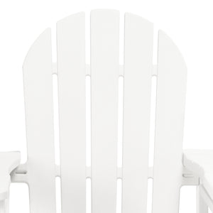 Set of Snap'n Lock Adirondack Chairs with Connecting Wedge Table (No Tools or Hardware)