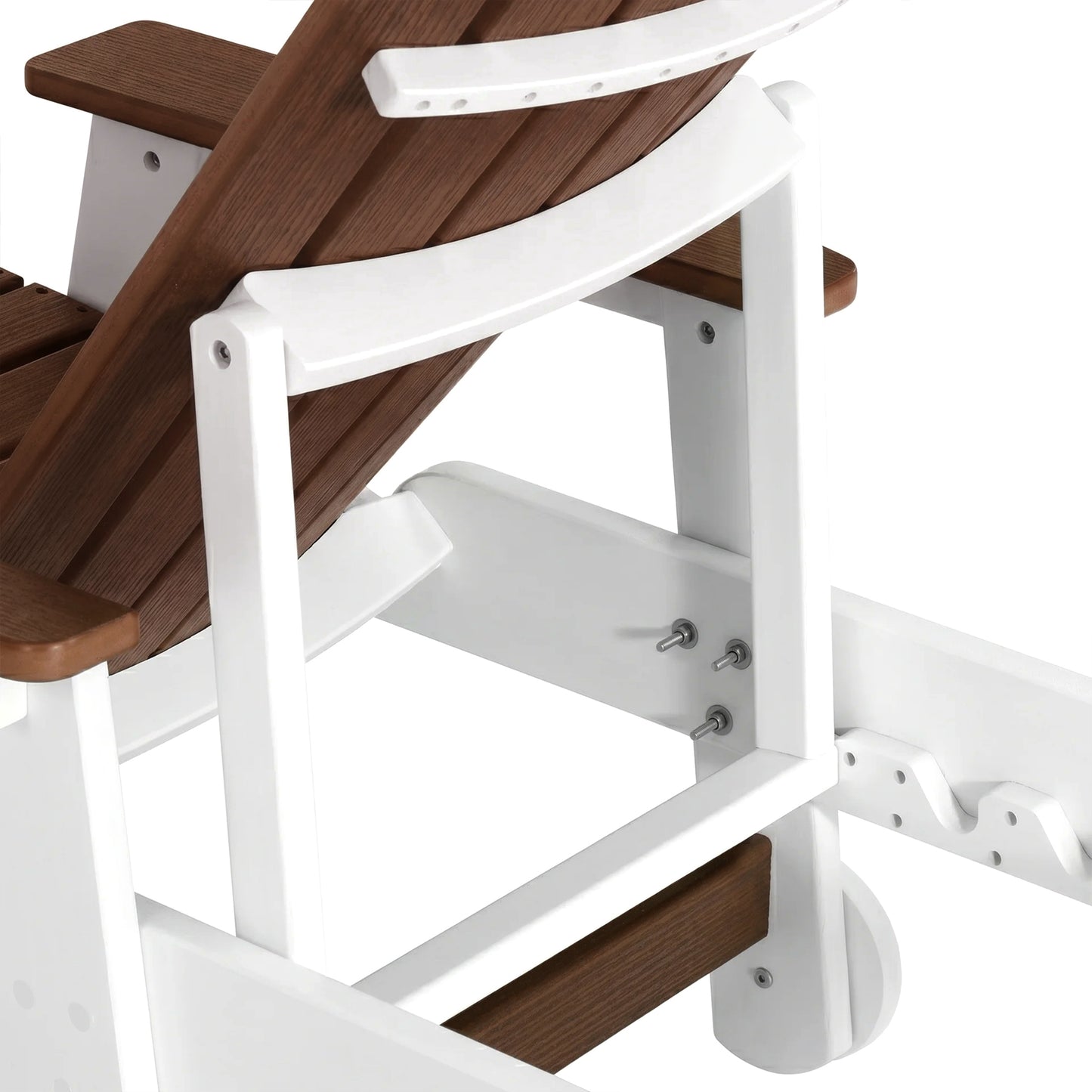 Heritage Ridge Adirondack Chaise Lounge with Arms and Wheels With Cup Holder