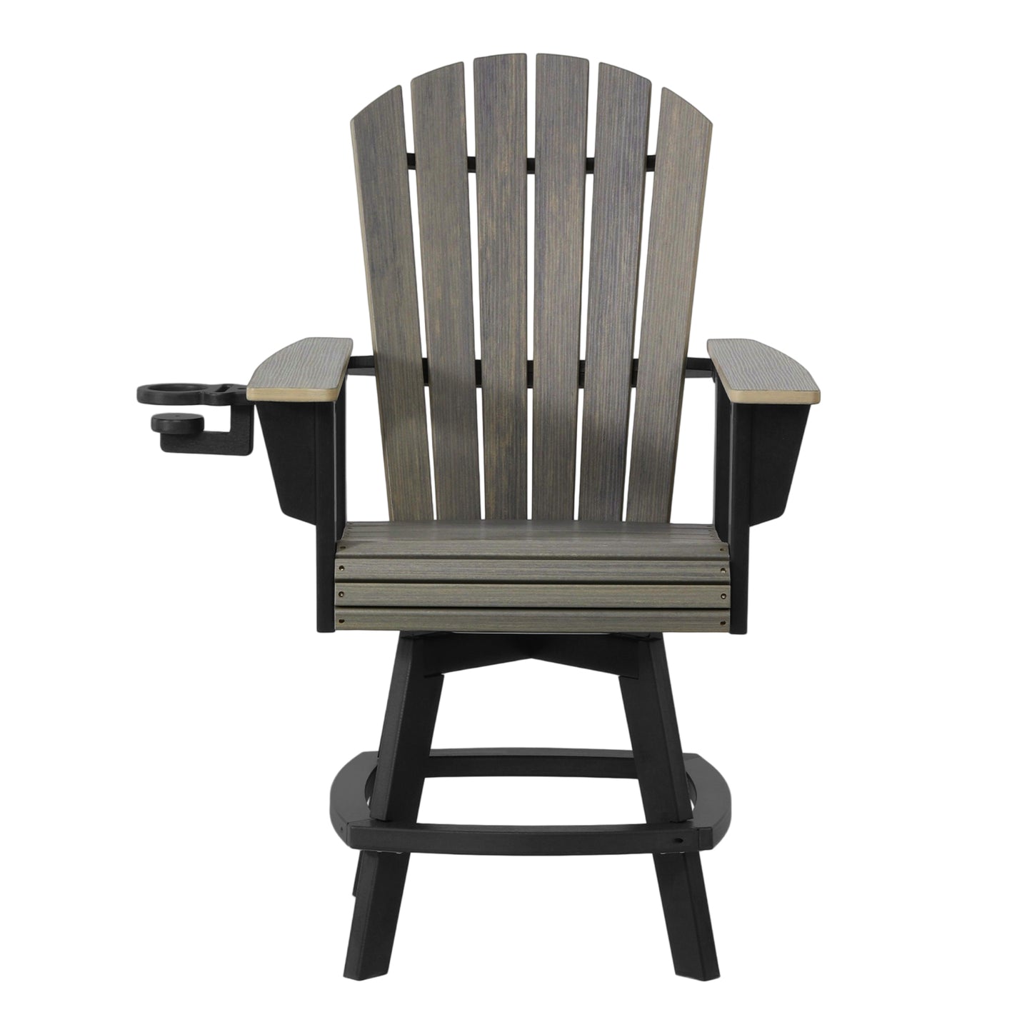 Heritage Ridge Adirondack Swivel Counter Chair With Cup Holder