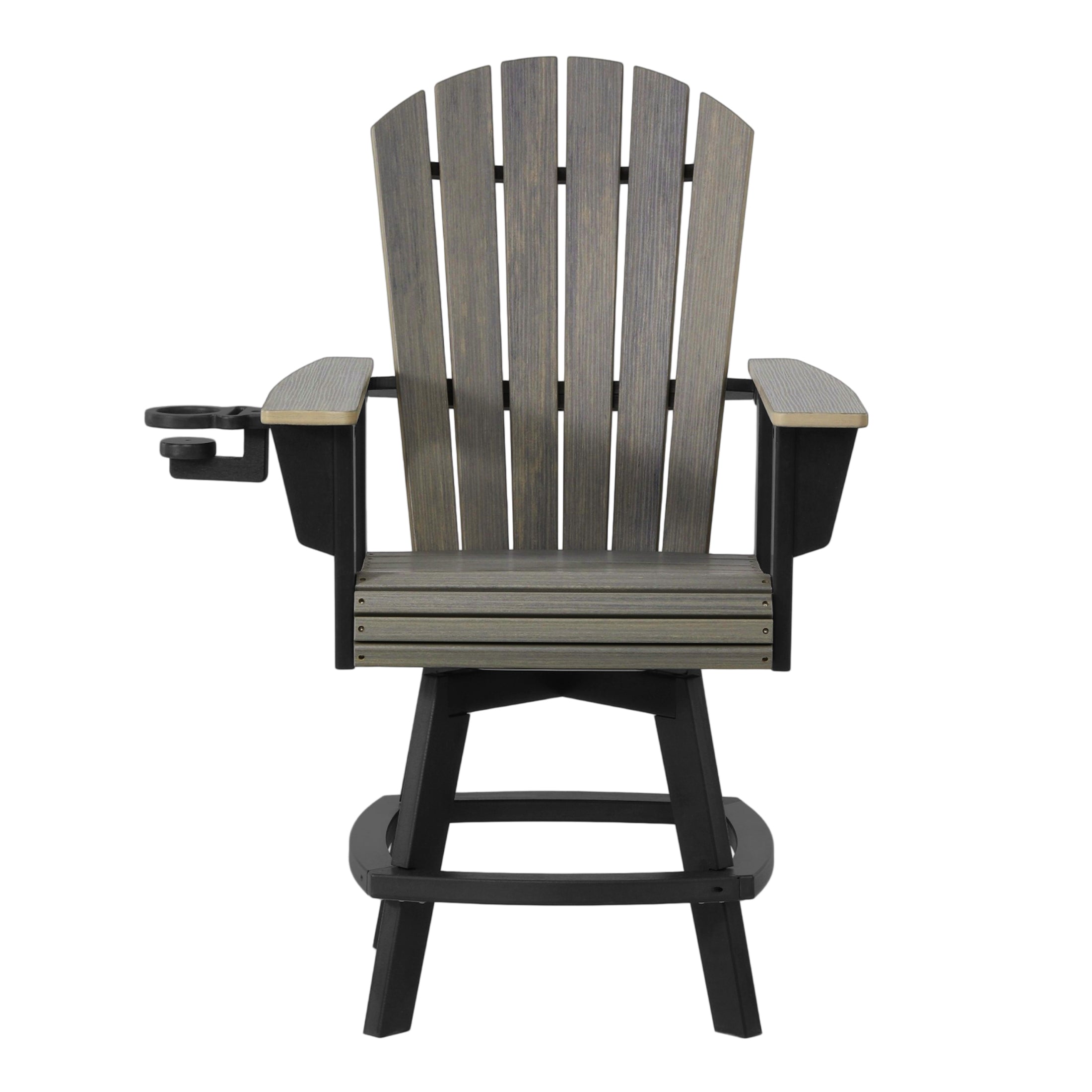 Heritage Ridge Adirondack Swivel Counter Chair With Cup Holder