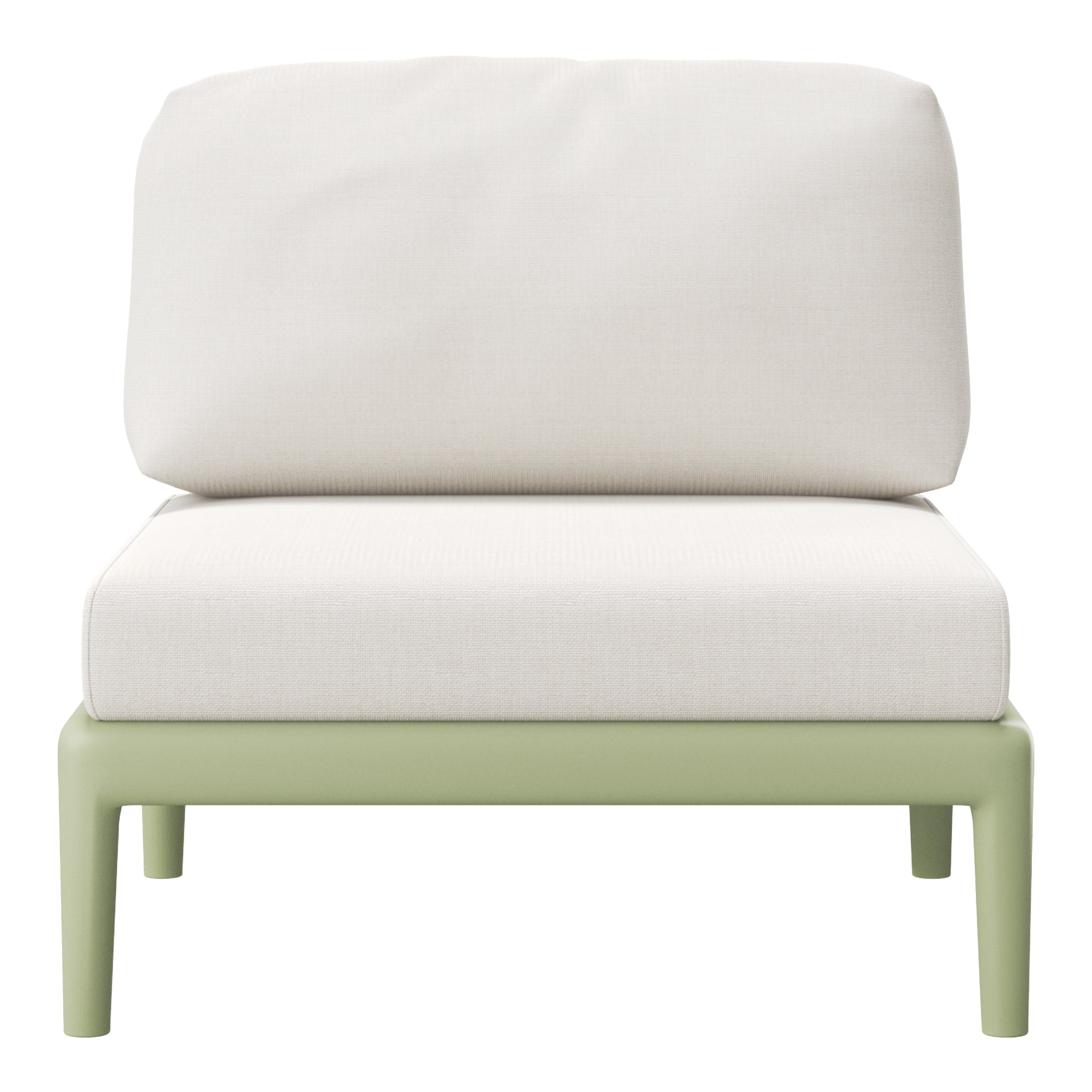 Polyform Deep Seating Armless Chair with Cushions