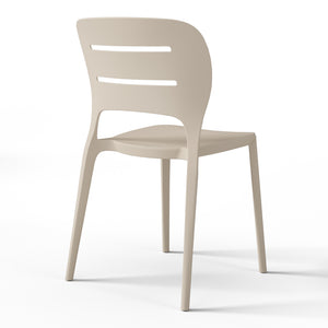 Patio Stacking Dining Side Chair (Set of 2)