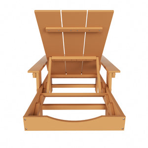 Malibu Modern All-Weather Outdoor Reclining Sun Lounger With Arm Rests & Wheels