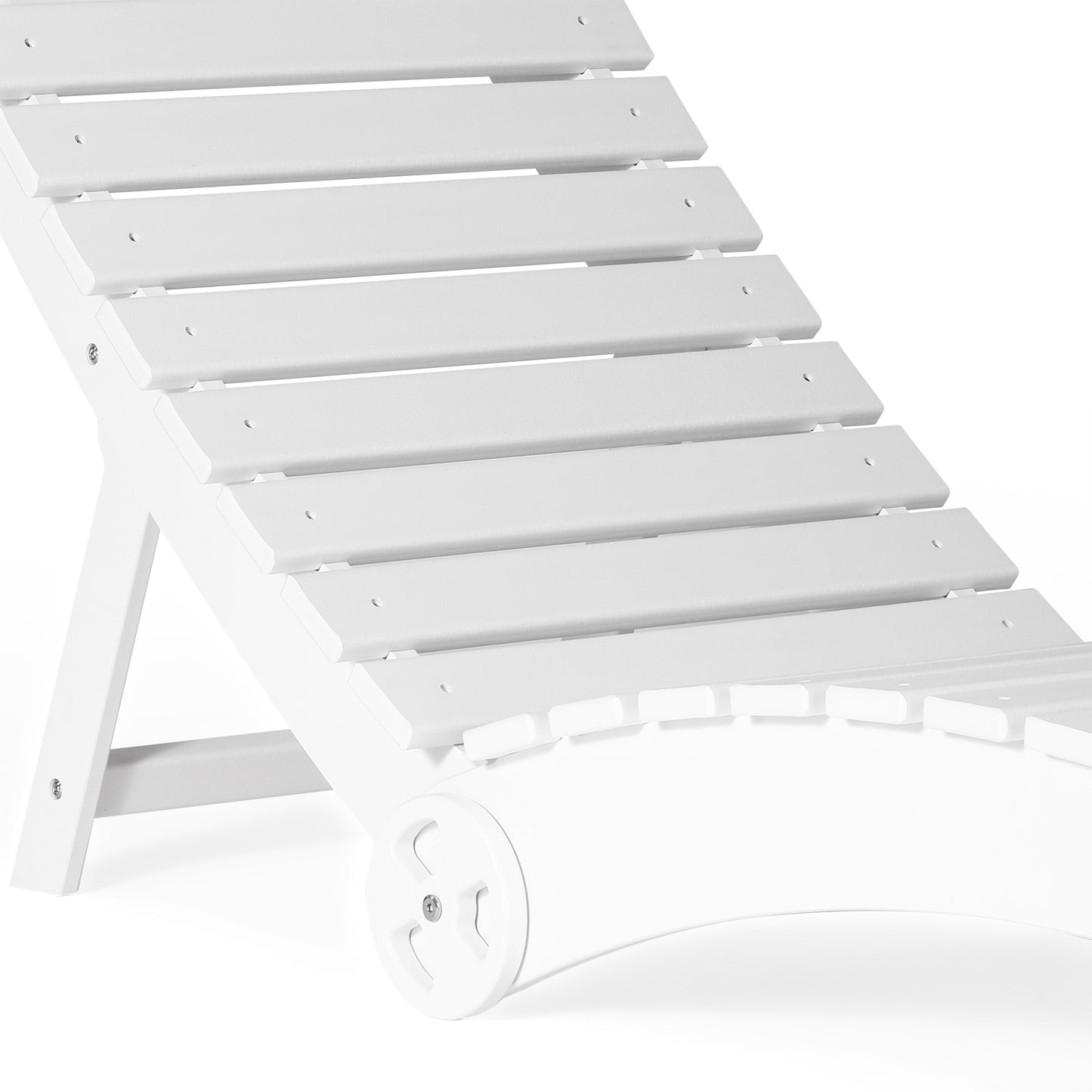 Key West Folding Pool Lounge Chair with Wheels