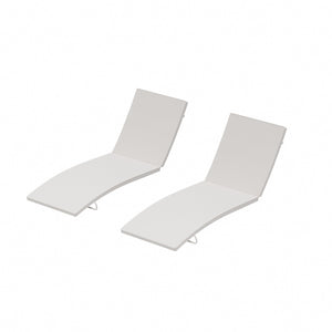 Outdoor Patio Chaise Lounge Cushion (Set of 2)