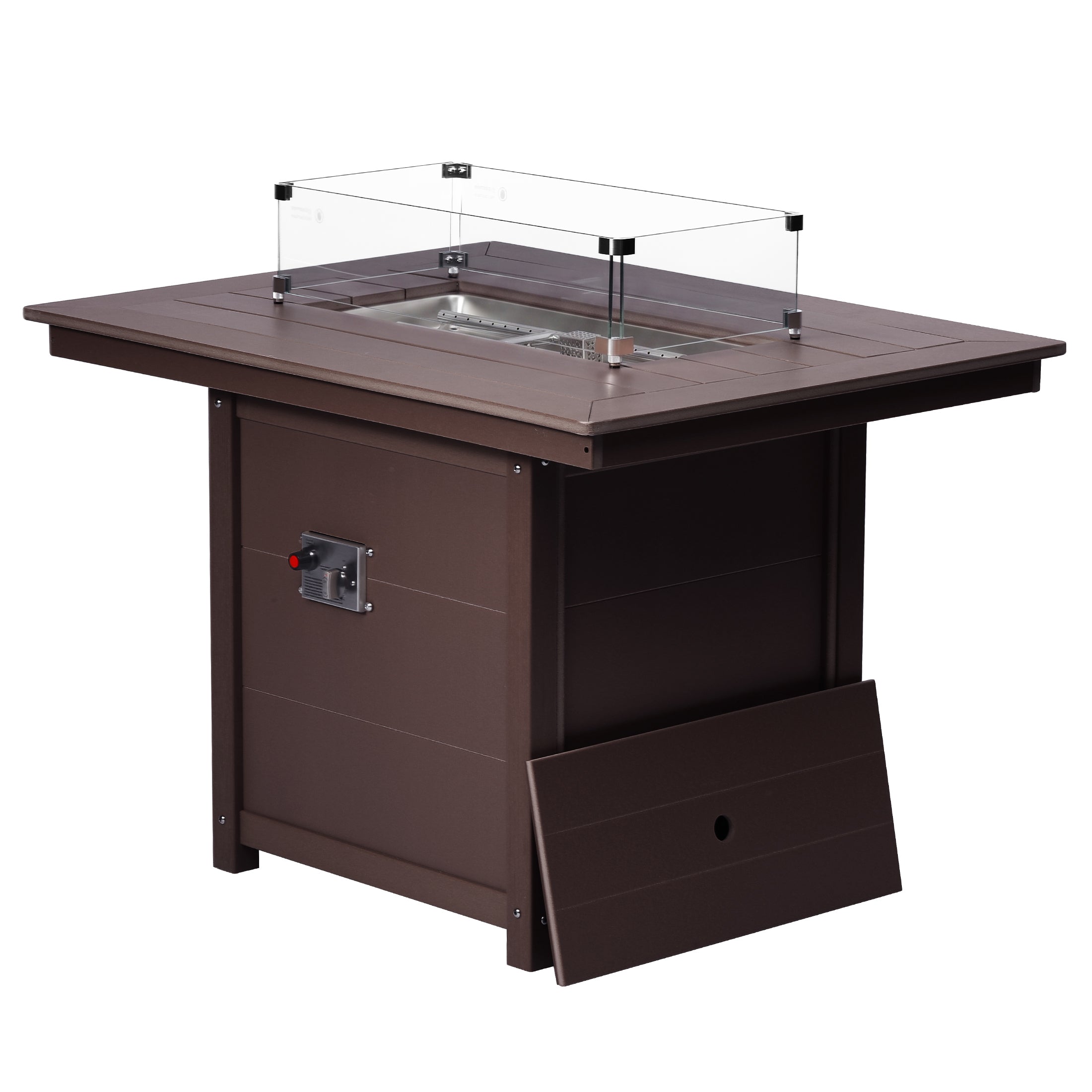 Sedona Rectangular 34" X 46" Dining Fire Pit Table