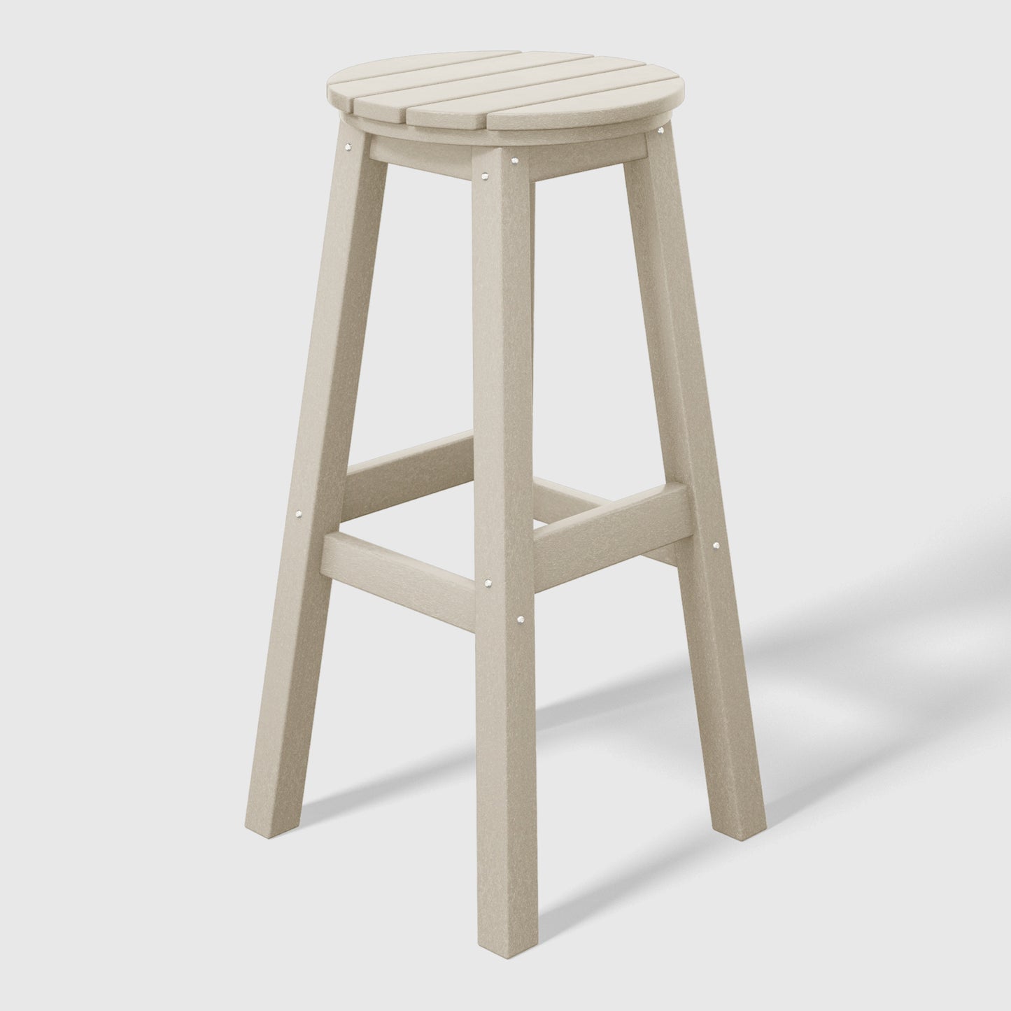 Stockholm All-Weather Outdoor Round Bar Stool (29" Height)