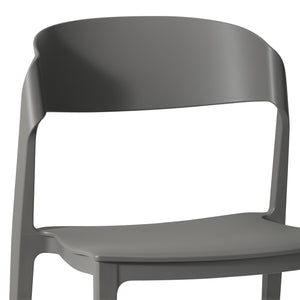 Patio Stacking Dining Side Chair (Set of 2)