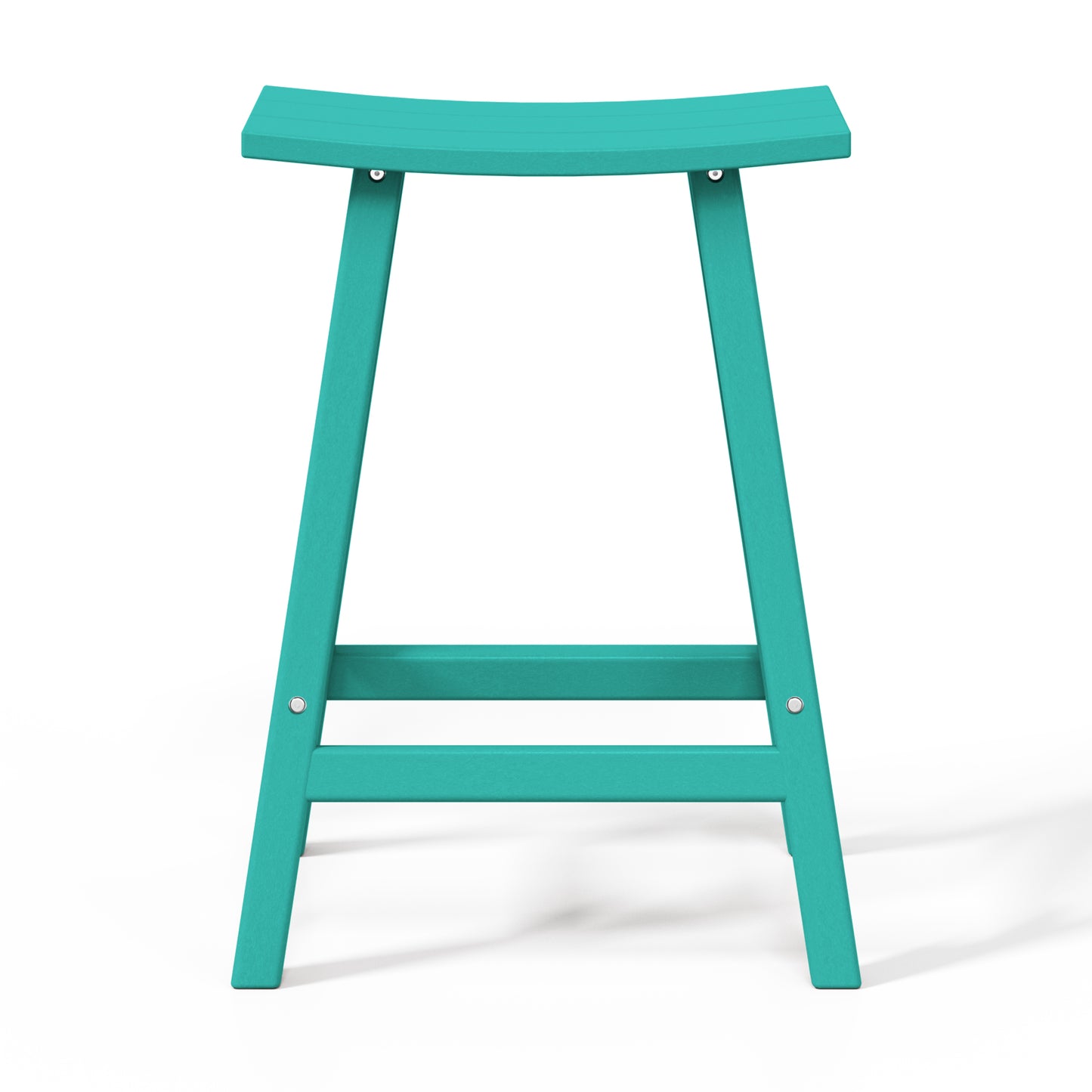 Stockholm All-Weather Outdoor Saddle Counter Stool (24" Height)
