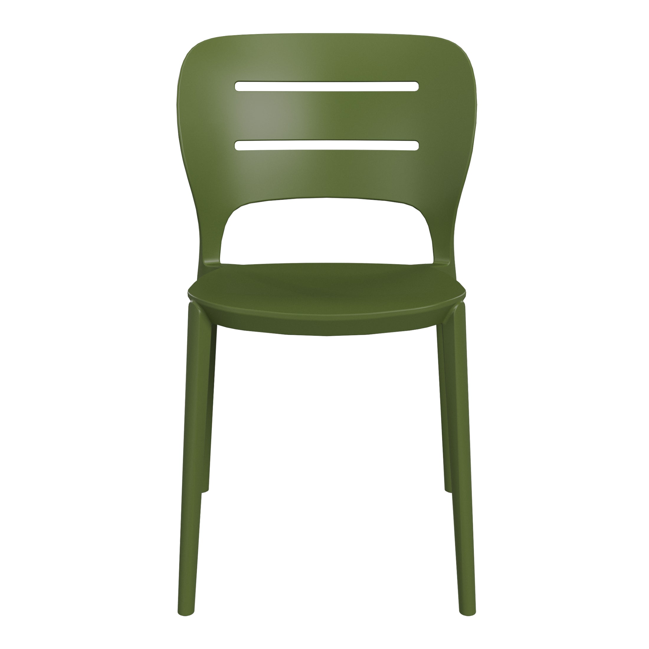 Patio Stacking Dining Side Chair (Set of 2)