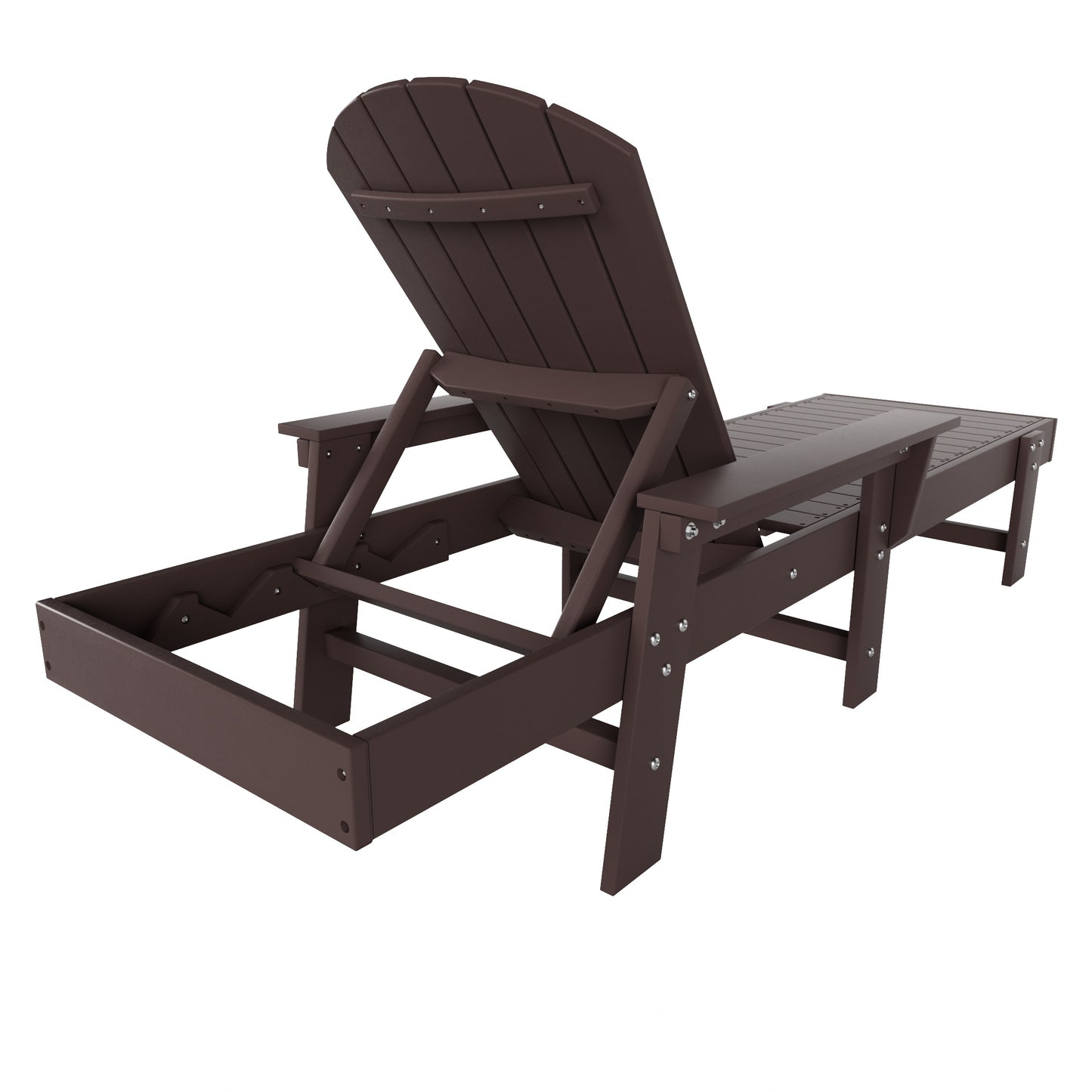 Westport Classic All-Weather Outdoor Adirondack Reclining Sun Lounger With Arms Rests